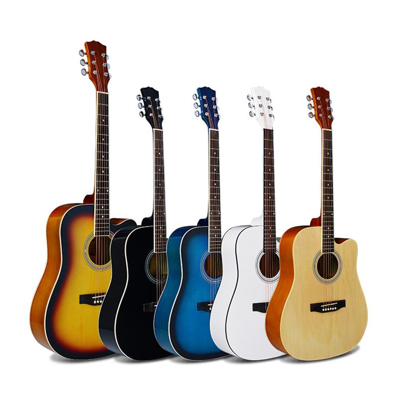 41 High-gloss Colourful Beginner Acoustic guitar (2) 41 High-gloss Colourful Beginner Acoustic guitar (2)